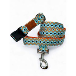 Aztéka kutya nyakörv és póráz szett