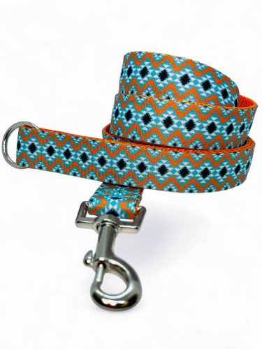 Aztéka kutya nyakörv és póráz szett
