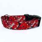 Cseresznyevirág kutya nyakörv és póráz szett