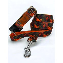 Erdő mélyén kutya nyakörv és póráz szett