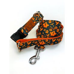 Itt van Halloween kutya nyakörv és póráz szett