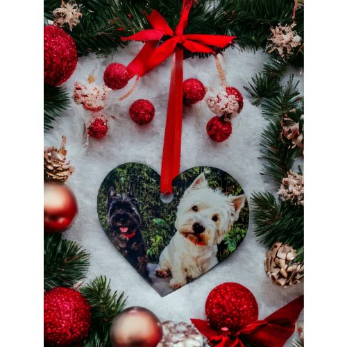 Karácsonyfadísz kutyusod képével