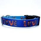 LOVE tacskó nyakörv - kék