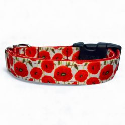 Pipacsos kutya nyakörv