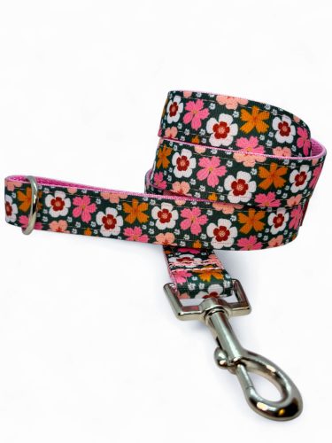 Virágom, virágom kutya nyakörv és póráz szett