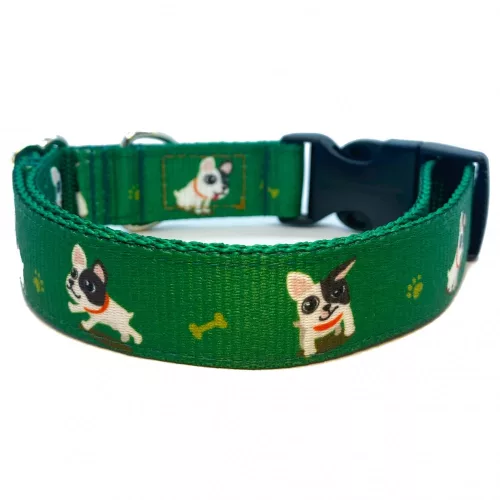 Zöld bucis kutya nyakörv